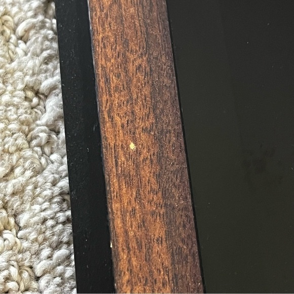 Retro Foil Art Etched Wall Art Print Baby Boy Teddy Bear Pink Blue Floral Wooden - Picture 6 of 13